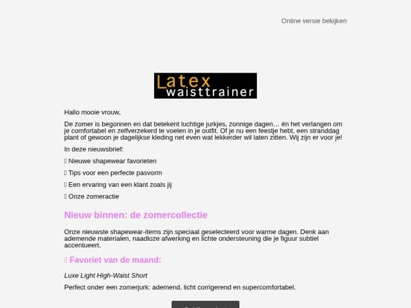 Stralend en zelfverzekerd: Ontdek jouw shapewear voor de zomer 🌞