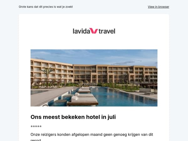 Ons meest bekeken hotel deze maand 🏖️