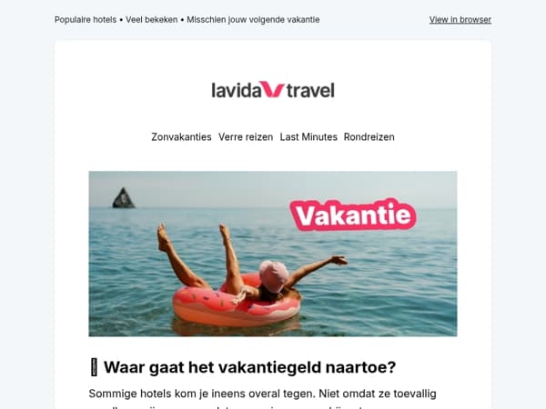 Vakantiegeld binnen? Deze hotels worden nu het meest bekeken ☀️