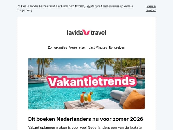 Dit zijn de vakantietrends van dit moment 📊
