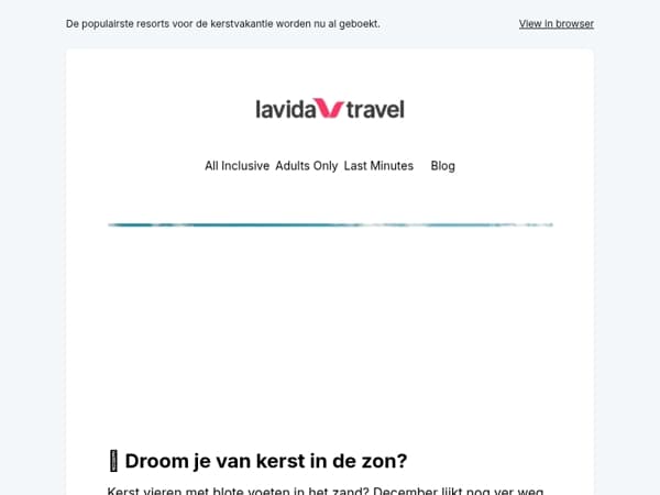 🎄 Kerst in de zon? Wacht niet tot december