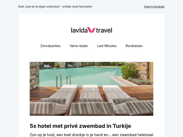 Hotel met privé zwembad in Turkije? Dit zijn onze 5 topfavorieten 🏝️