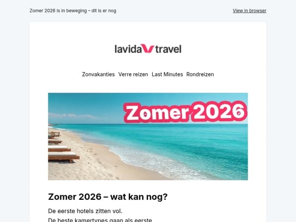 Populaire zomerhotels die nog plek hebben ☀️