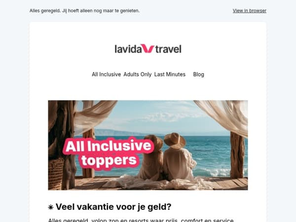 🌴 Dit zijn onze favoriete all inclusive resorts