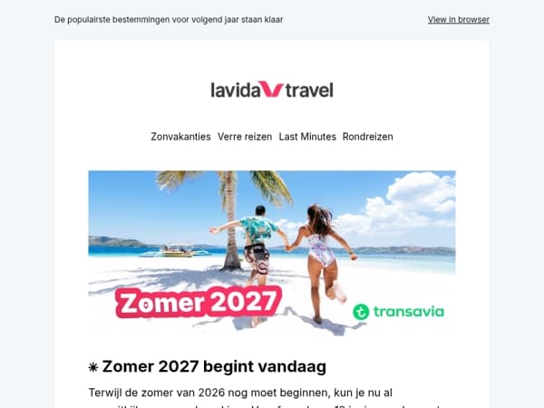 ✈️ Transavia opent zomer 2027 ☀️
