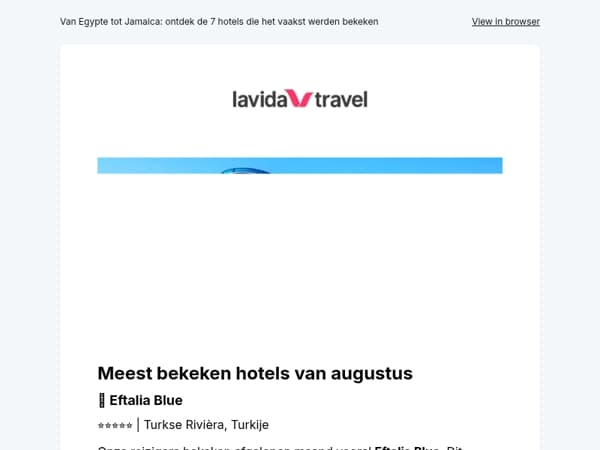 ✨ Dit waren jullie favoriete hotels van augustus