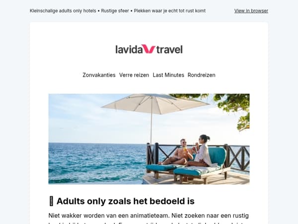 Even geen kinderen. Even alleen vakantie ☀️