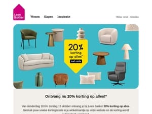 📣 20% korting op ALLES!*