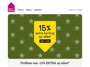 1️⃣5️⃣% korting op ALLES*