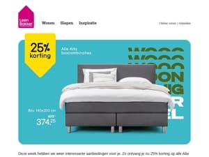 25% korting op alle boxcombinaties Alta!