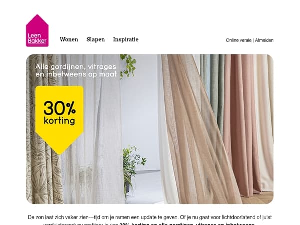 Tijd voor nieuwe gordijnen?