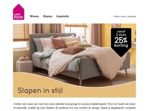 Slaap in stijl met Leen Bakker! 💤