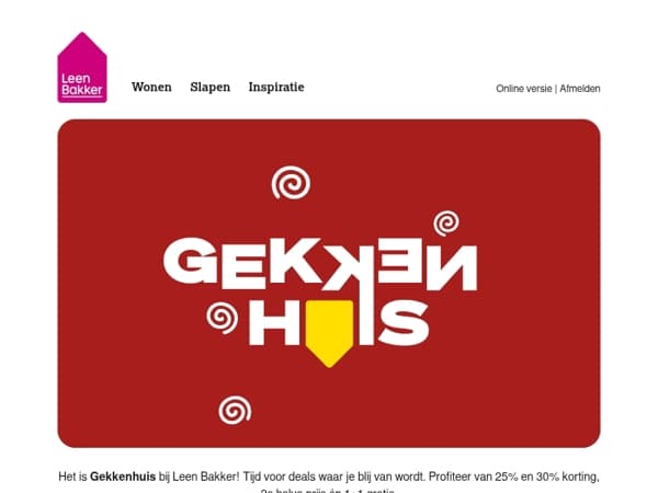 Tè gekke kortingen tijdens Gekkenhuis 🌀