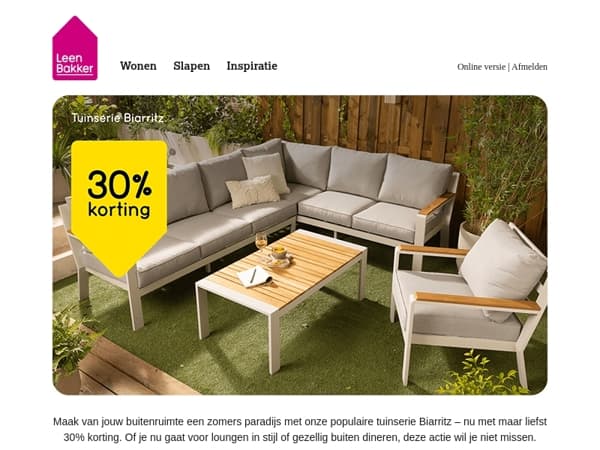 Het is Tuin 10 daagse bij Leen Bakker!