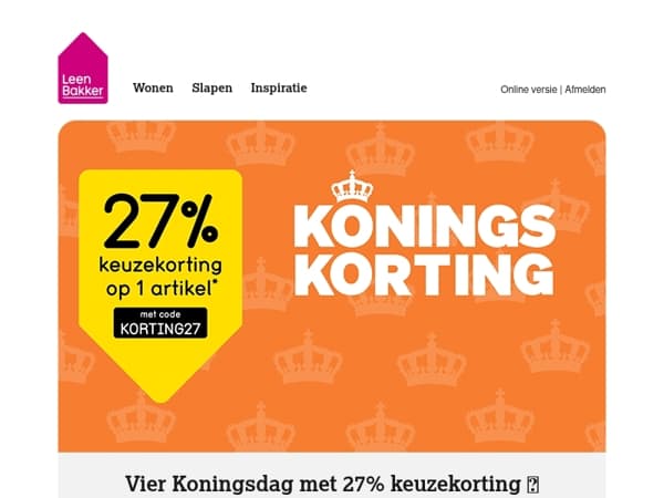 Laatste kans: 27% korting 👑