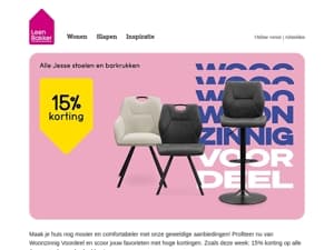 Profiteer van hoge kortingen tijdens Woonzinnig voordeel!