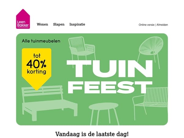 Mis het niet: tot 40% korting op tuin 💛