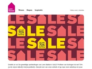 Tot wel 70% korting op bedden, banken, stoelen en nog veel meer..