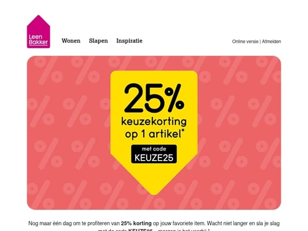Laatste kans: 25% korting op jouw favoriet 🔥
