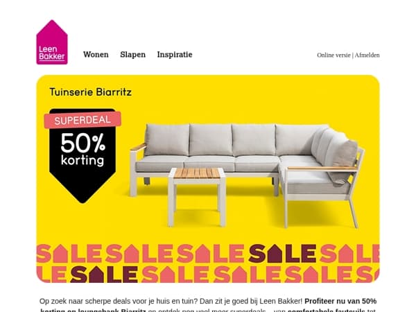 💥 Tot 70% korting tijdens Leen Bakker's SALE 💥