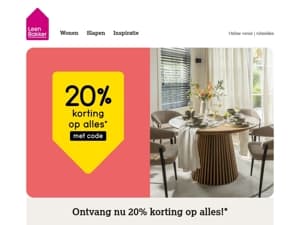 2️⃣0️⃣% korting op ALLES*