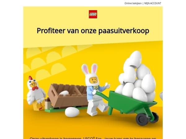 LEGO® fan, het is paasuitverkoop