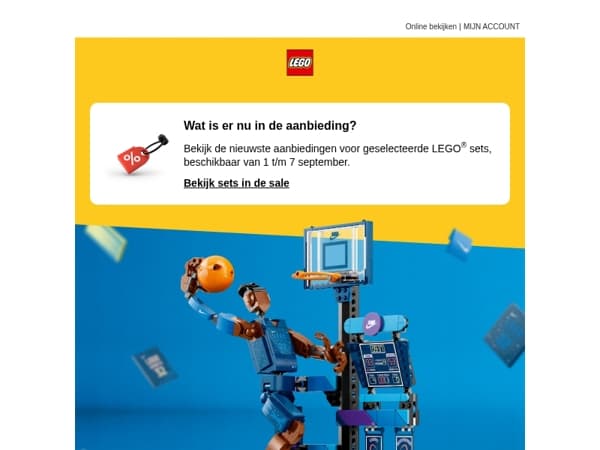 Klaar voor een slam dunk, LEGO® fan