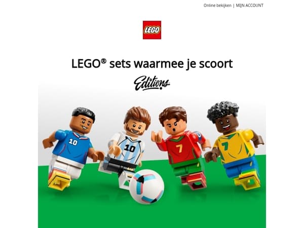 Ben je klaar voor de aftrap, LEGO® fan?