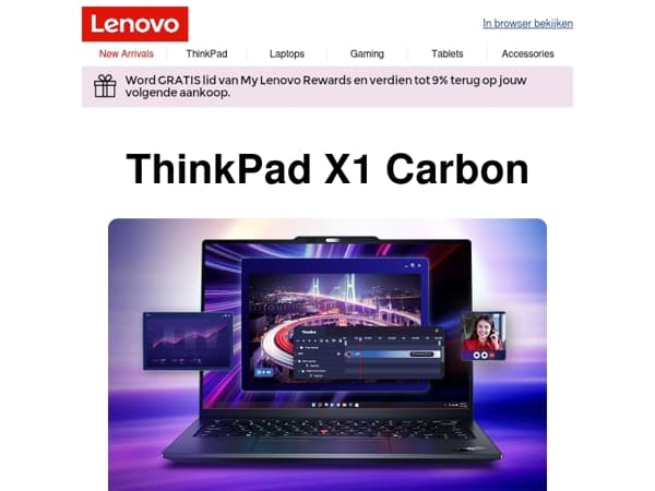 ThinkPad X1 Carbon - Ontworpen voor werk zonder grenzen!