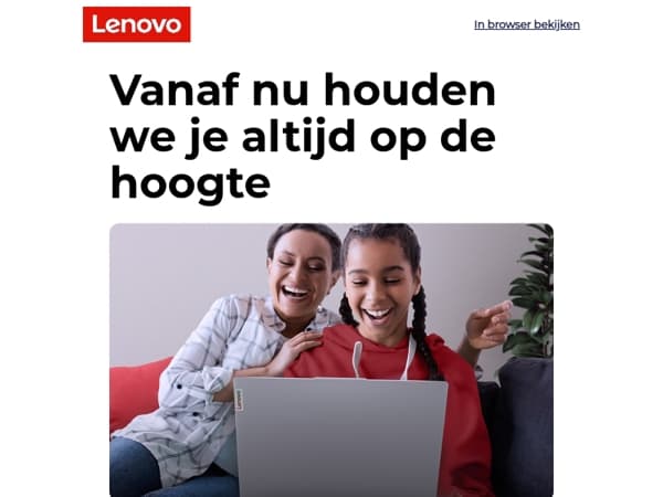 Welkom bij Lenovo! (applaus)