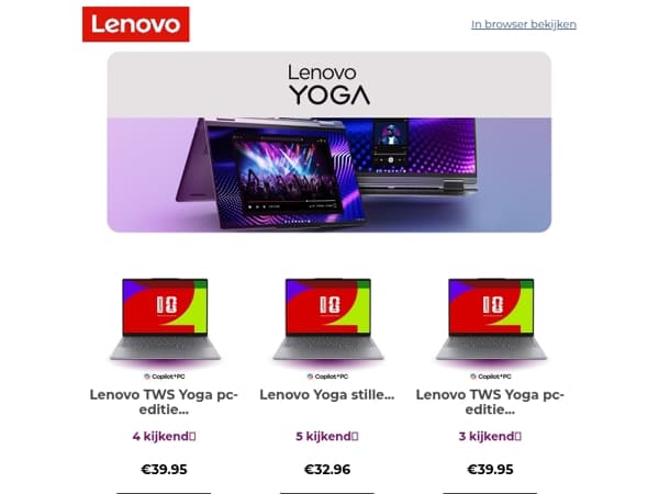 Nieuwe gepersonaliseerde keuzes, speciaal voor jou!