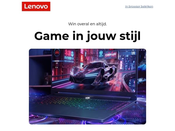 Speel op jouw manier - Hoe je ook gamet, er is een Lenovo die bij je past. Shop nu