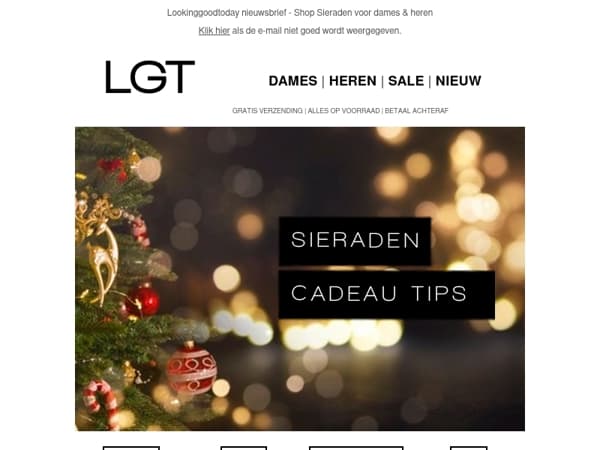 Sieraad cadeau geven? - Ontvang nog voor de Kerst