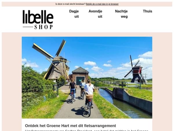 Boek een bekroond fietsarrangement met korting