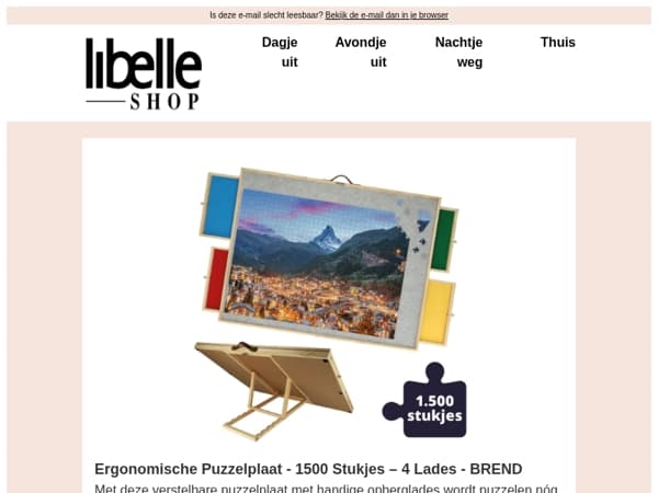 Leg voortaan comfortabel puzzels zonder een stijve nek