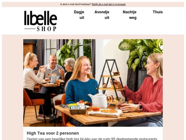 Geniet samen van een heerlijke high tea