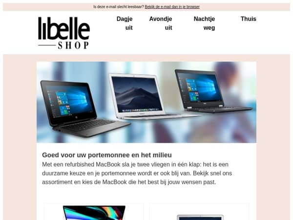 Scoor een refurbished MacBook Air of Pro