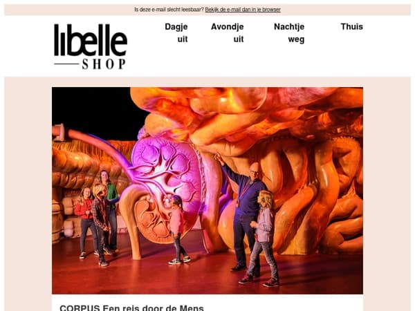 Stap het menselijk lichaam binnen