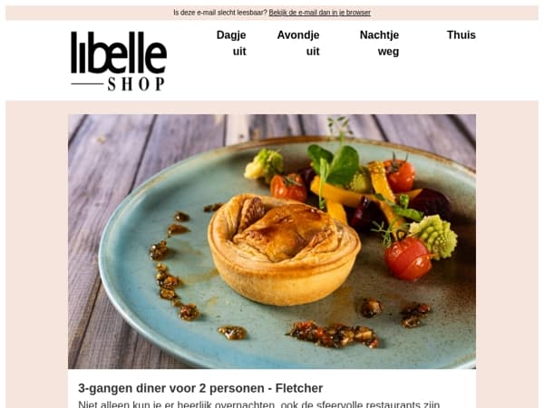 Geniet van de lekkerste gerechten tijdens een 3-gangen diner