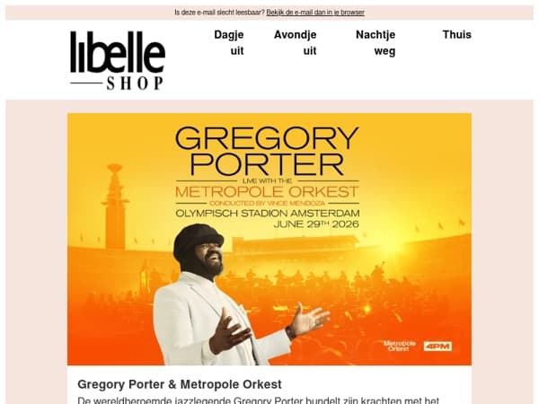 Geniet van een exclusief concert van Gregory Porter
