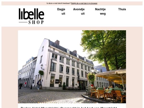 Overnacht in het hart van Maastricht inclusief diner