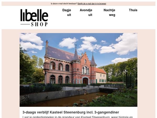 Laat je onderdompelen in de grandeur van Kasteel Steenenburg
