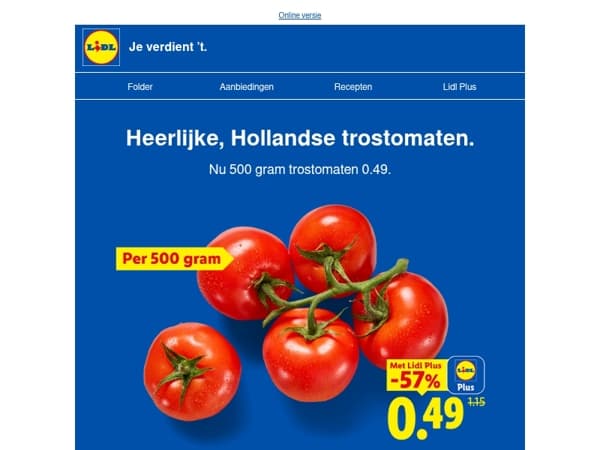 Voordeel op tomaten en Spaanse smaken en ontdek de Summer Sale