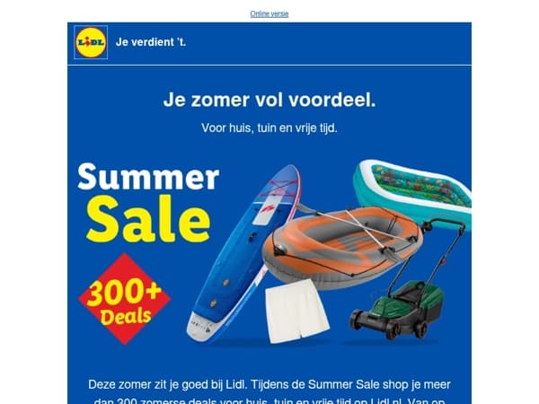 Laatste kans: t/m zondag 300+ zomerdeals ☀️