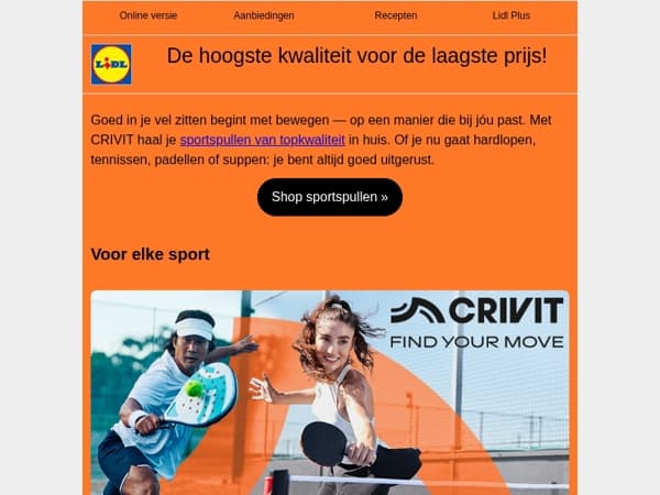 Sportspullen voor een spotprijs