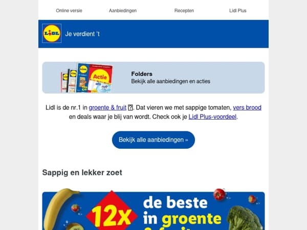 Scoor je wekelijkse dosis groente & fruit 🥇