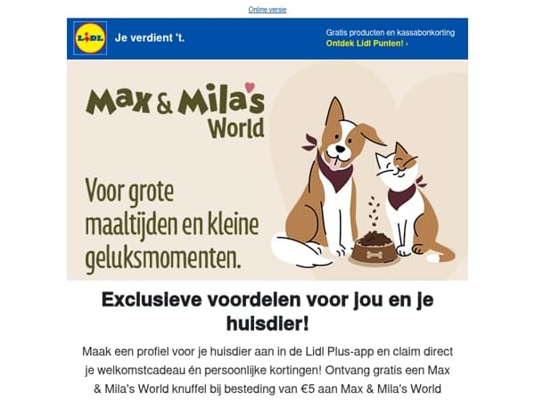 Claim je gratis Max & Mila's World knuffel 🎁