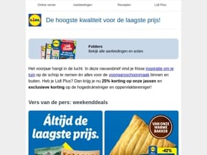 25% korting op jassen & nieuwe weekenddeals