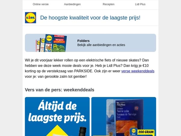 Vers van de pers: onze weekenddeals!