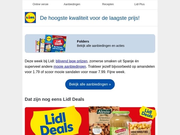 Ontdek de beste deals van deze week